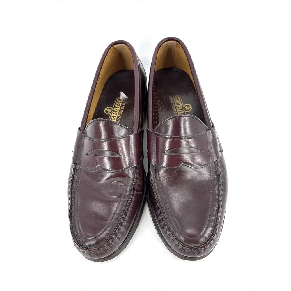 Sebago Leather Classic Penny Loafer Men's 9.5 B Cordovan Shoe